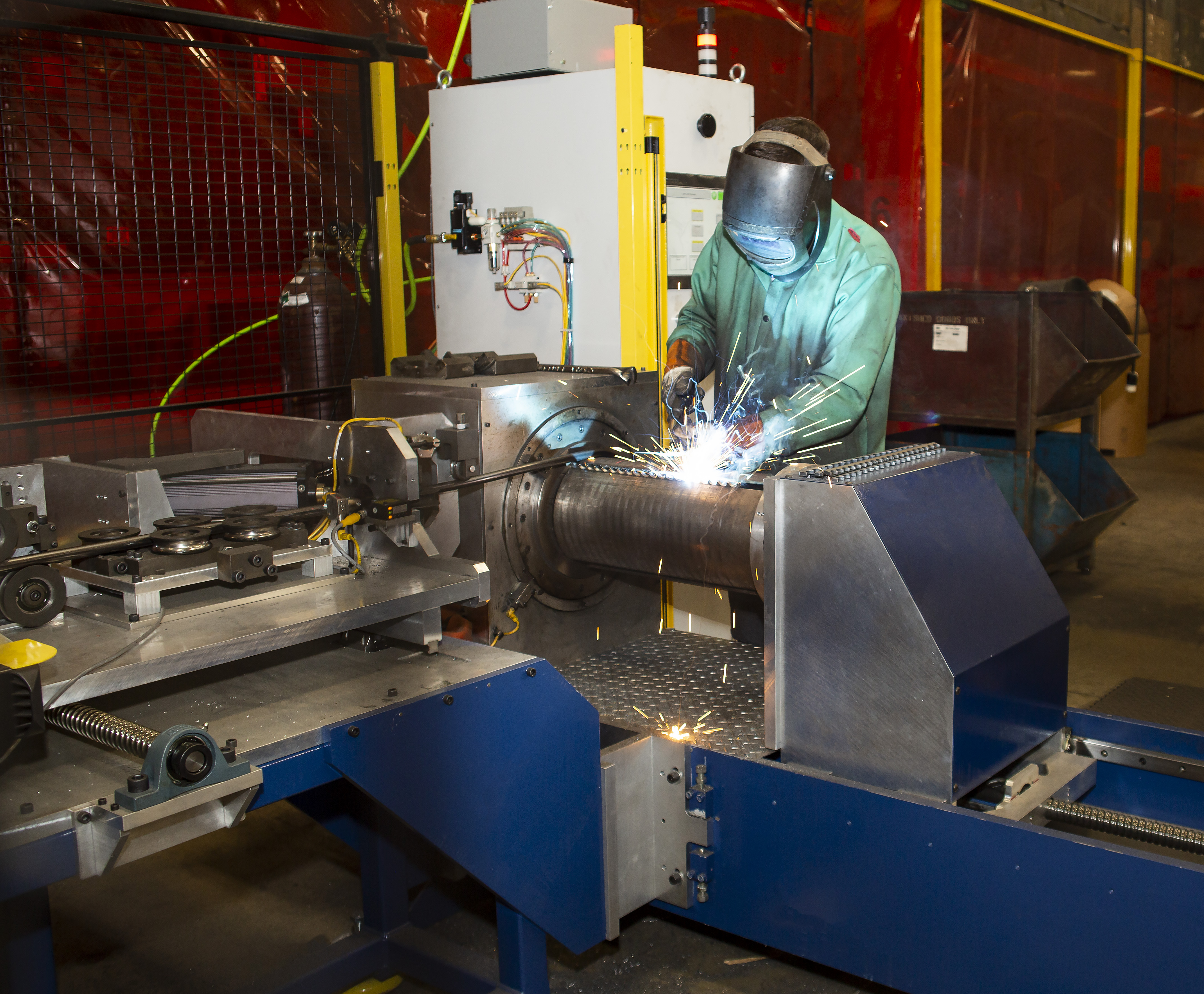 Automated Coil Roller Welding