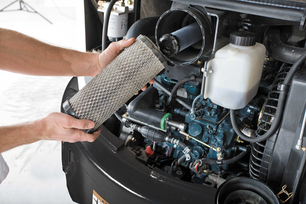 checking air filter