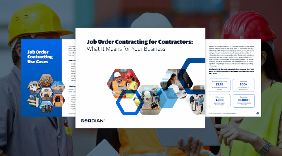 Streamline Construction Projects with Job Order Contracting