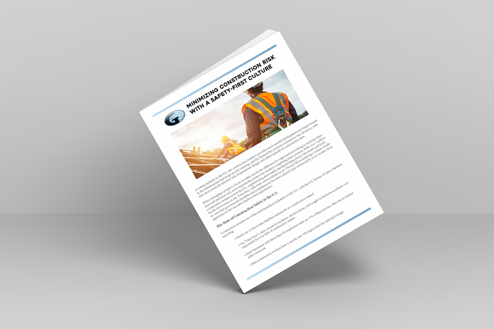 Minimizing Construction Risk with a Safety-First Culture 