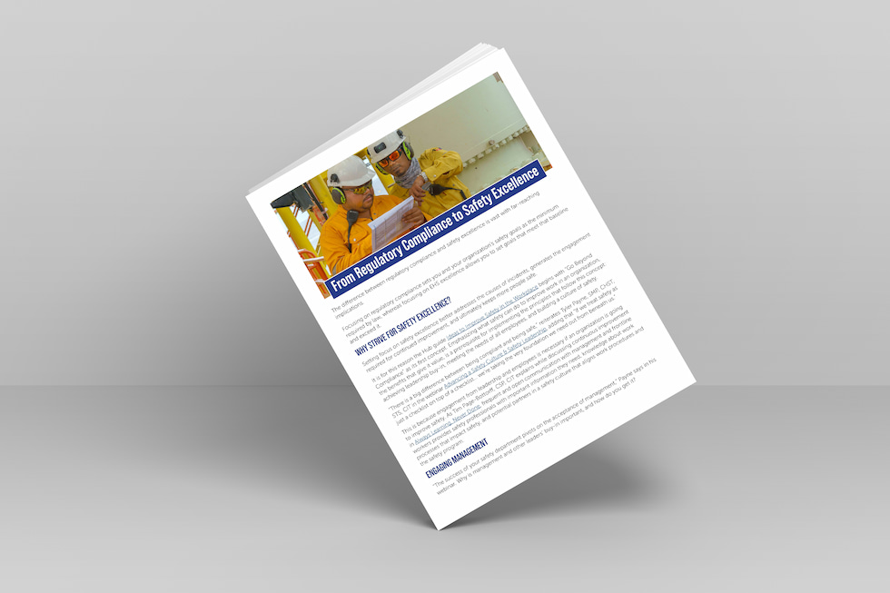 From Regulatory Compliance to Safety Excellence