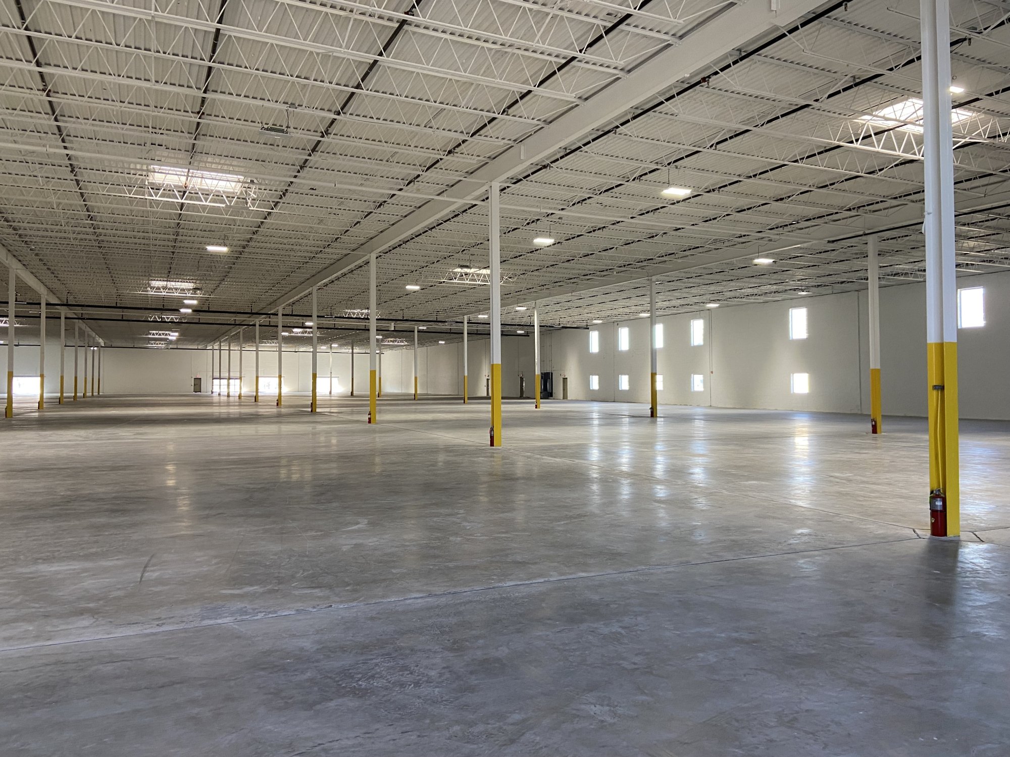 Slab remediation at warehouse