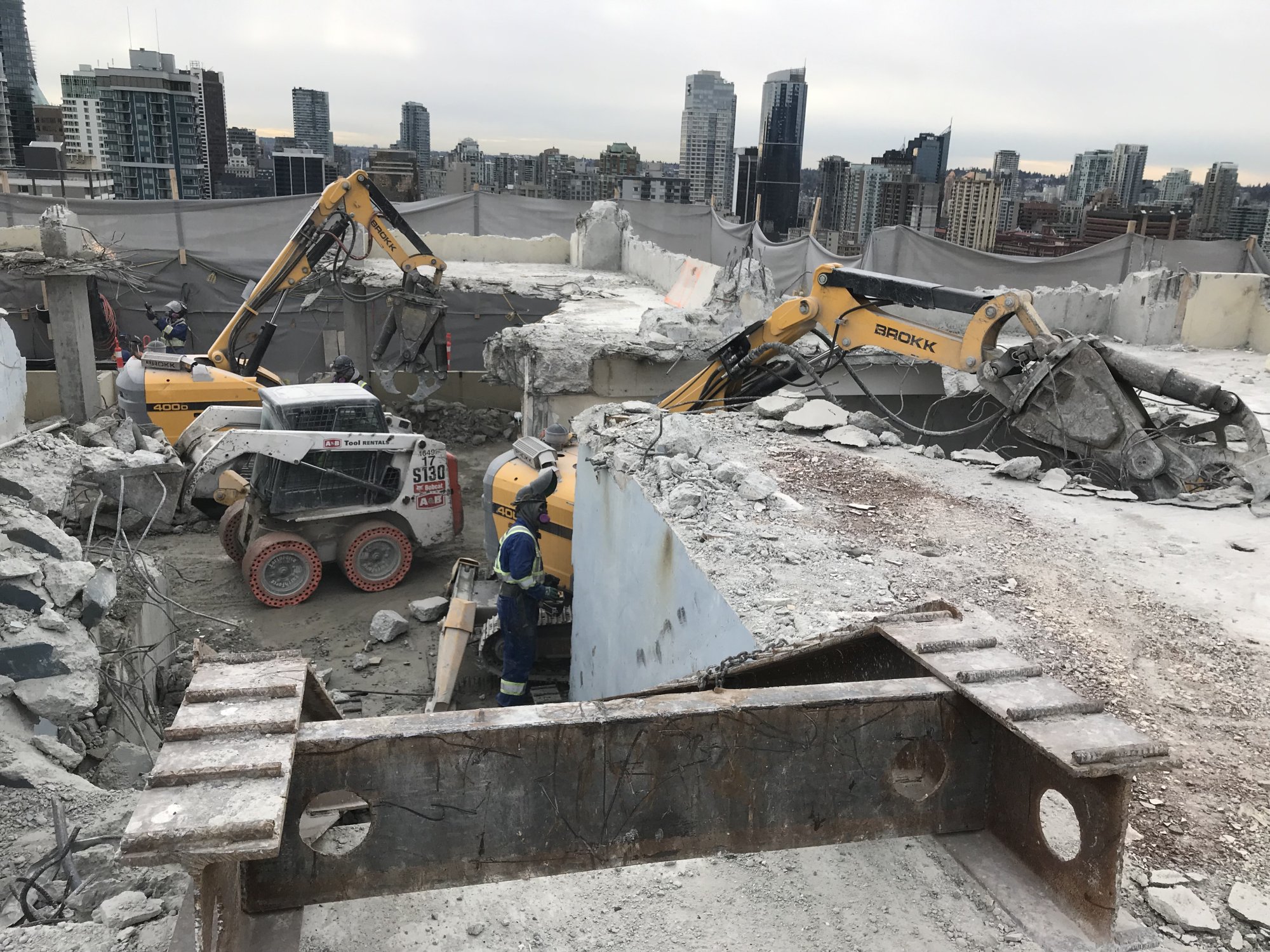 Brokk demolition equipment