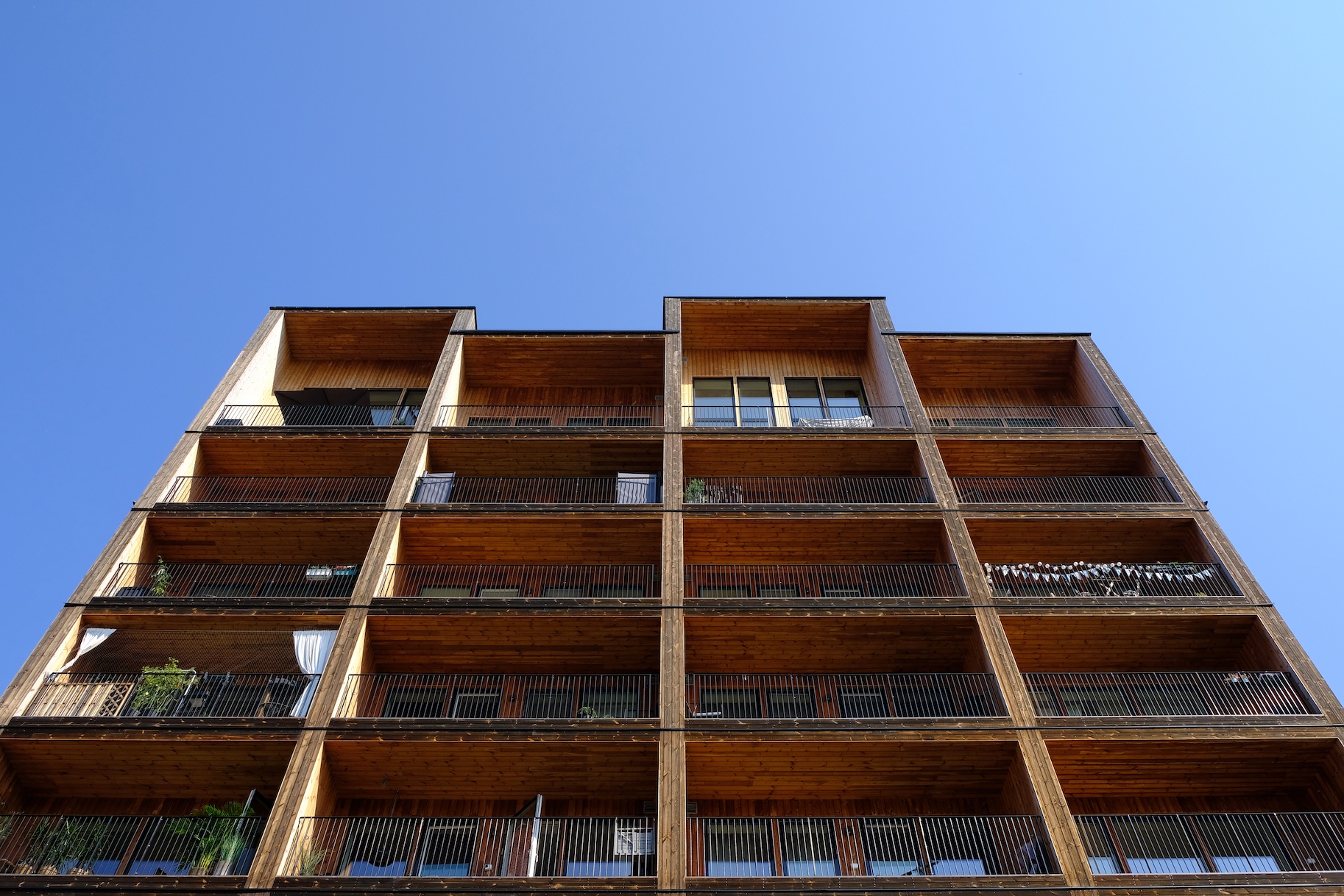 Kajstaden, a tall timber apartment building in Västerås, Sweden