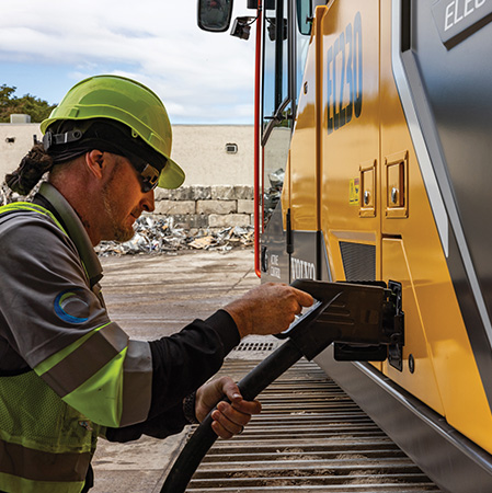 Volvo CE EC230 Electric excavator charging
