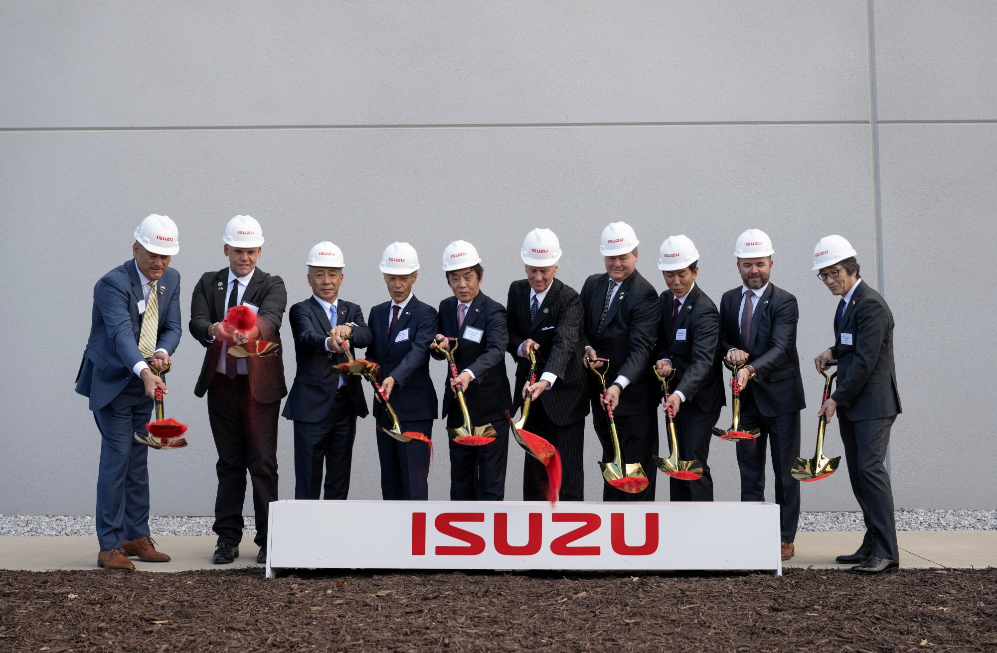 Isuzu plant groundbreaking
