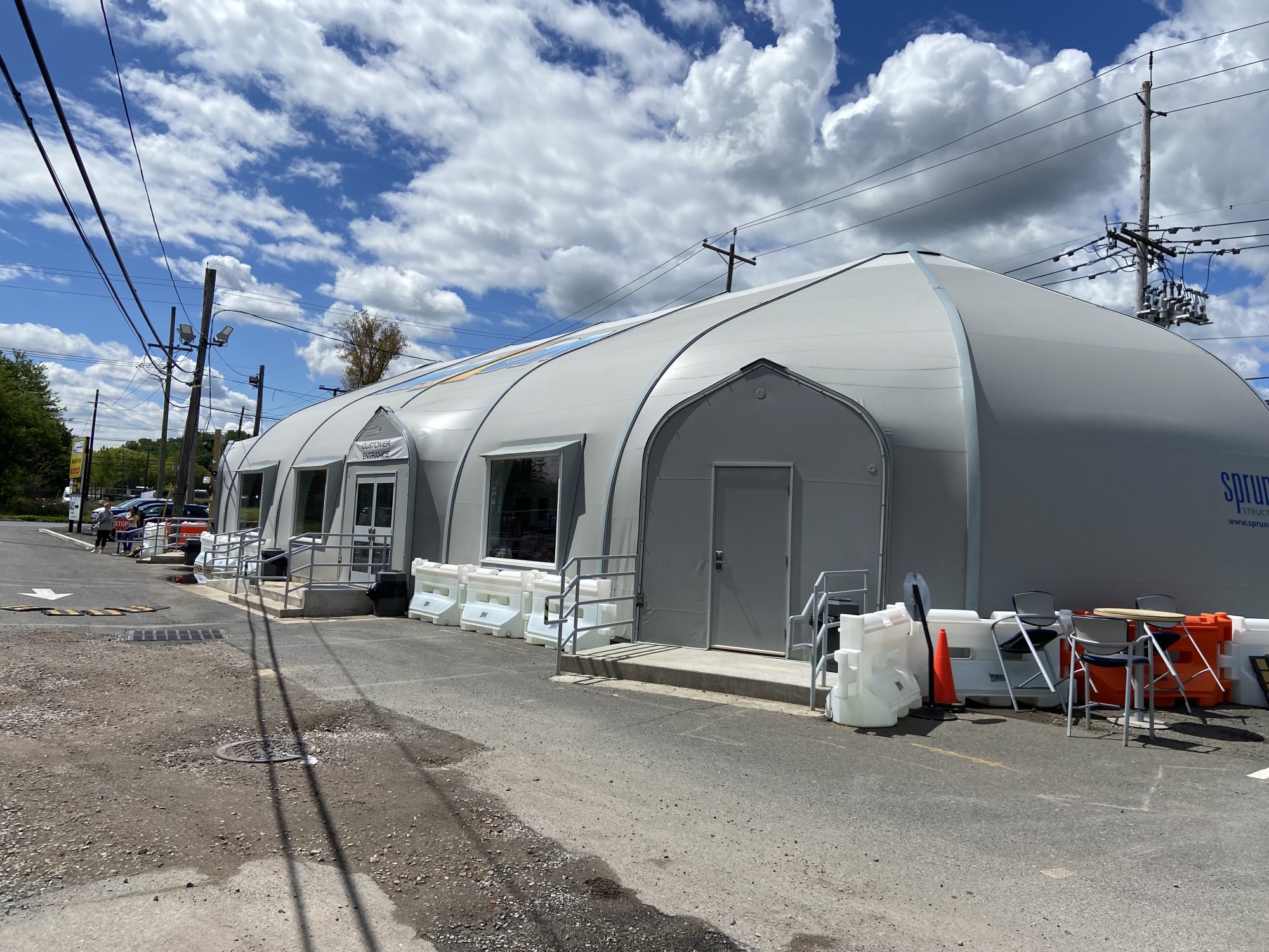 REDCOM temporary sales office on-site