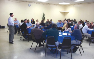 Subs gather for dinner and information at O'Brien's Small Business Seminar.