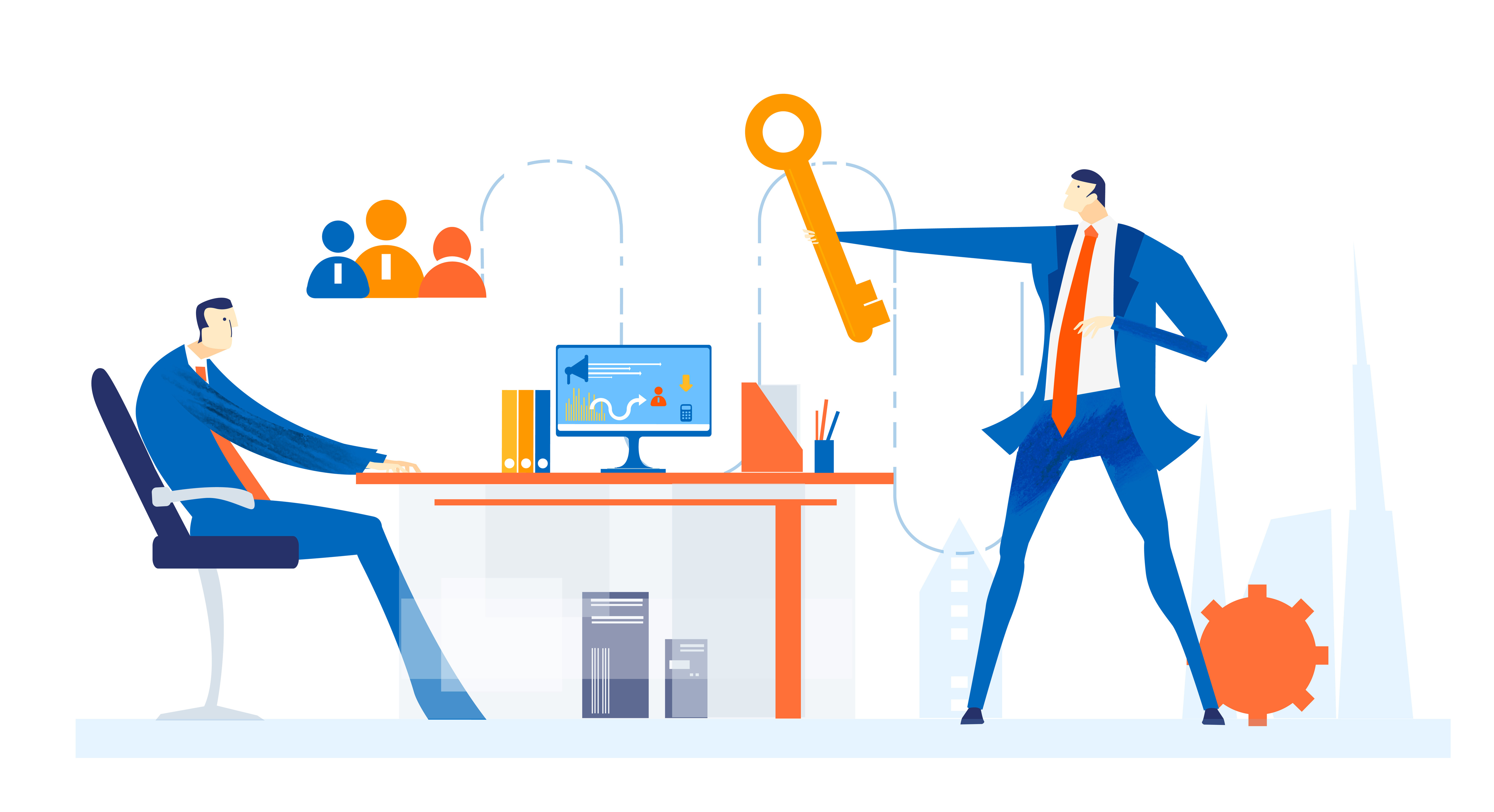 In succession planning, you're ultimately handing over the keys to your business, both figuratively and physically