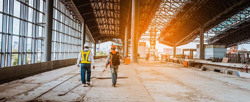 Construction workforce on the jobsite