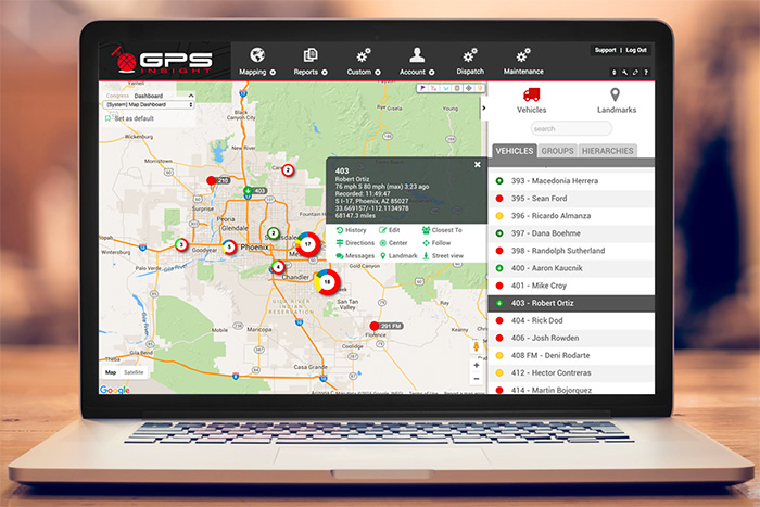 GPSI Work Laptop Map Dashboard