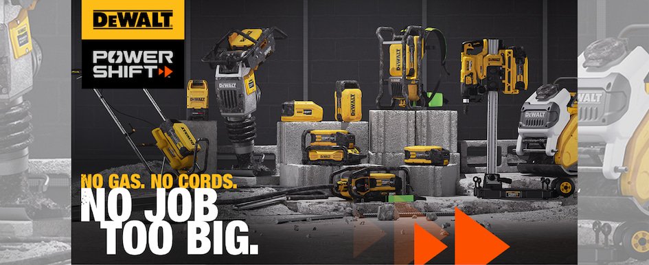 Discover the New DEWALT POWERSHIFT™ Cordless Equipment System