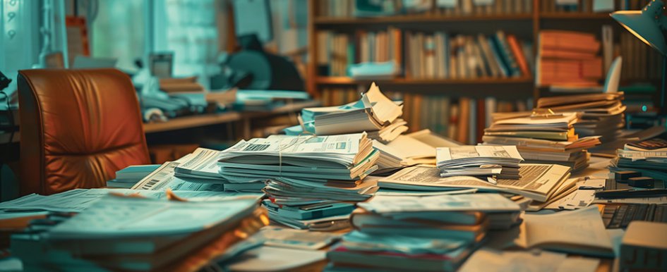 Messy office / Adobe Stock