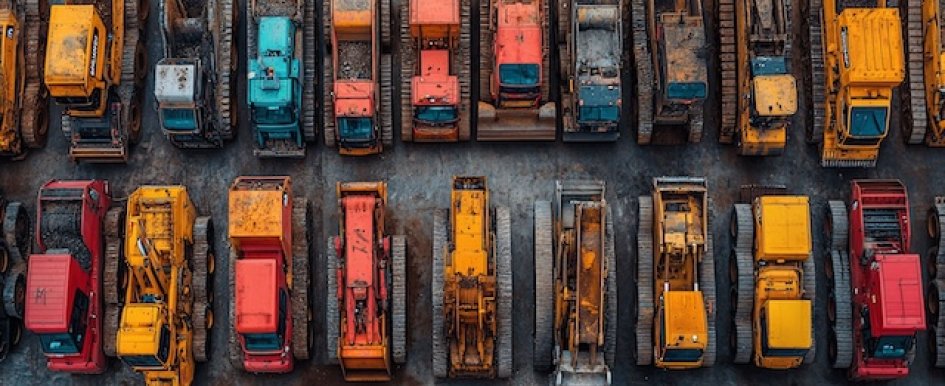 idle construction fleet 