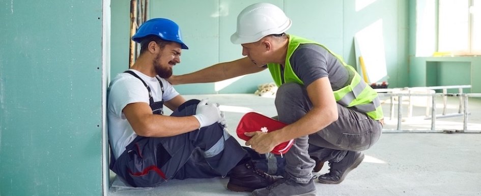 injured construction worker