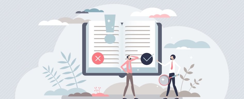 People reviewing decisions in large book