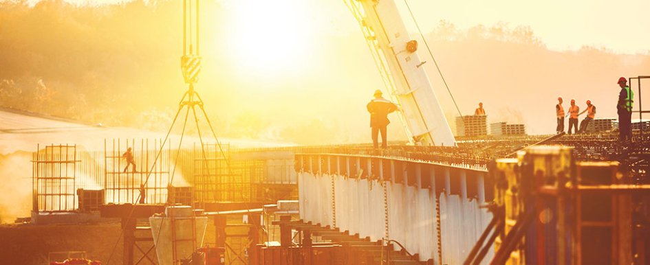 Construction workers on jobsite 