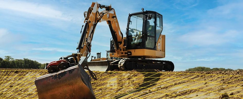 Caterpillar 306 CR Mini Excavator with 3D Grade Control visual/compact equipment