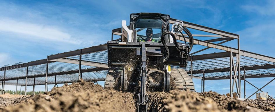 Bobcat compact equipment with attachments