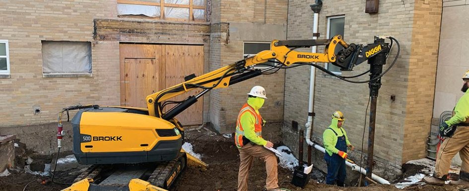 Brokk demolition equipment