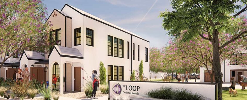rendering of The Loop furnished rentals to illustrate construction redevelopment 