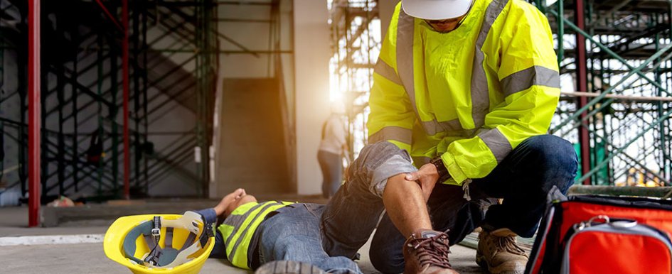 injured construction worker