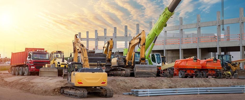 construction equipment on jobsite