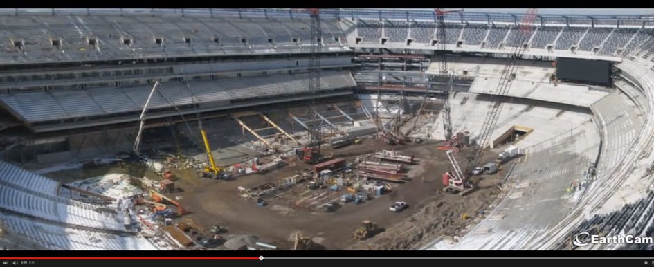 Time-Lapse of the MetLife Stadium Construction