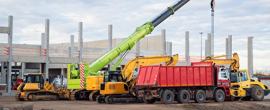 Colorful heavy equipment