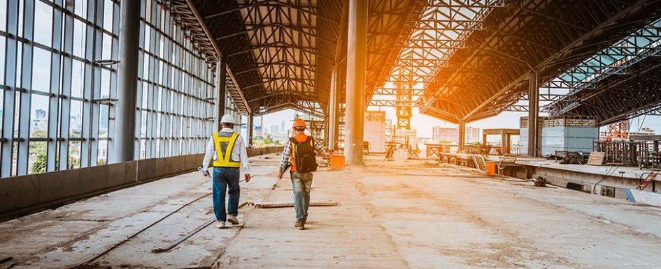 Construction workforce on the jobsite