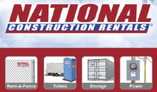 National Construction Rentals provides its products to the construction industry, for special events, to government sector projects, and following natural and man-made disasters.  