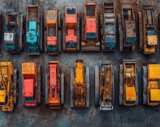 idle construction fleet 