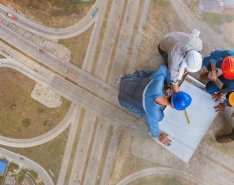 onsite meeting discussing infrastructure project