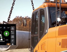 construction equipment and tech screen