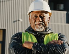 contractor with arms crossed