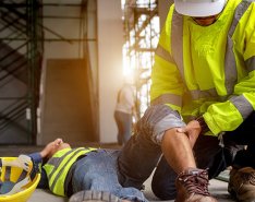 injured construction worker