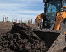 Case Construction equipment operating on jobsite