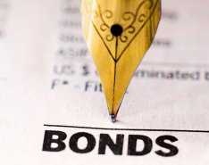 Pen over the word "BONDS"