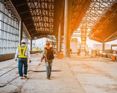 Construction workforce on the jobsite