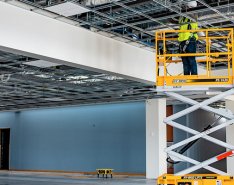 Scissor lifts can make work at height safer. 