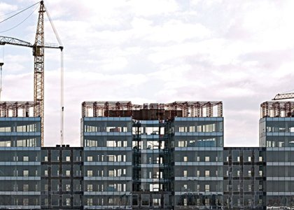 cranes and high-rises to demonstrate building opportunities