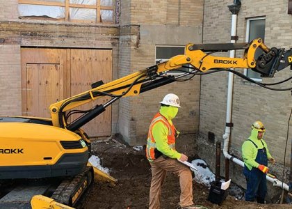 Brokk demolition equipment
