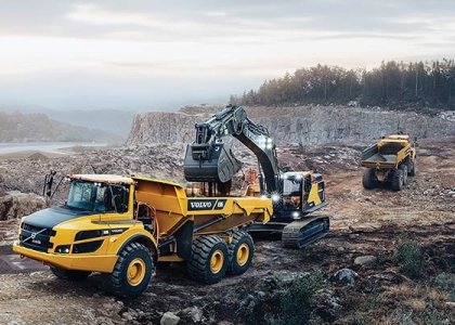 Volvo CE equipment as a service machine
