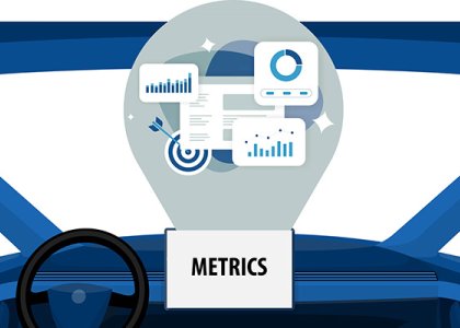Illustration of metrics on dashboard