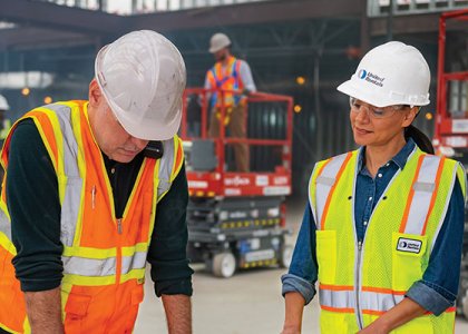 Two United Rentals workers 