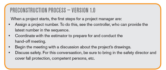 Preconstruction Process - Version 1.0