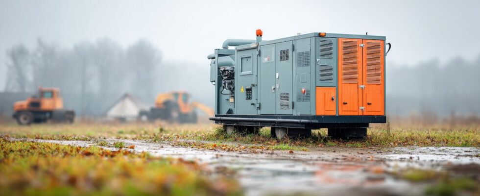 generator in use on site