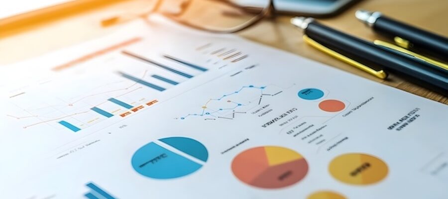Report with charts and graphs