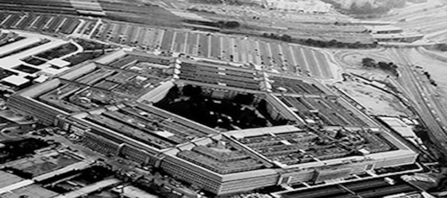 aerial view of the Pentagon