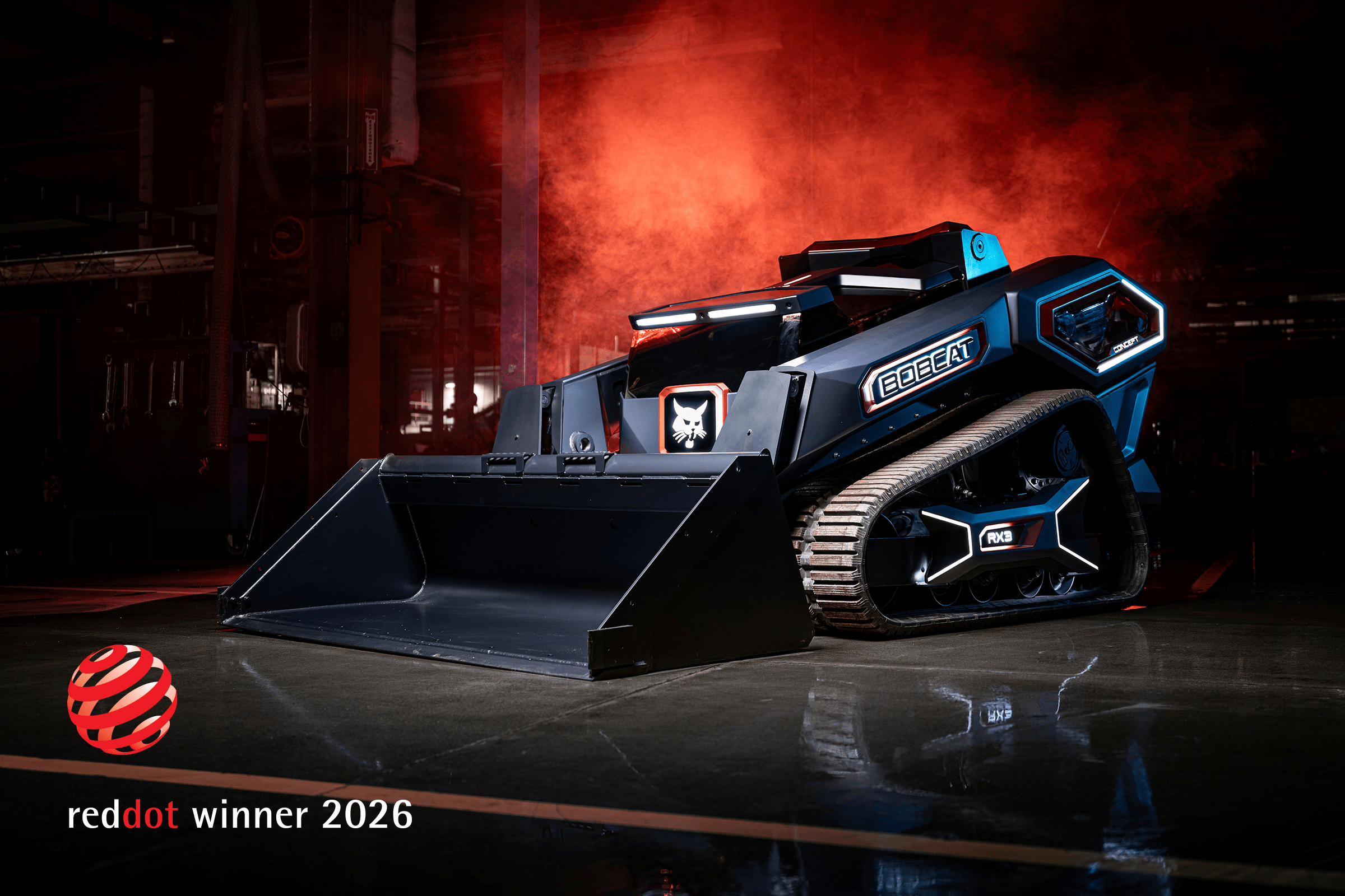 Bobcat RogueX3 Red Dot Award winner 2026